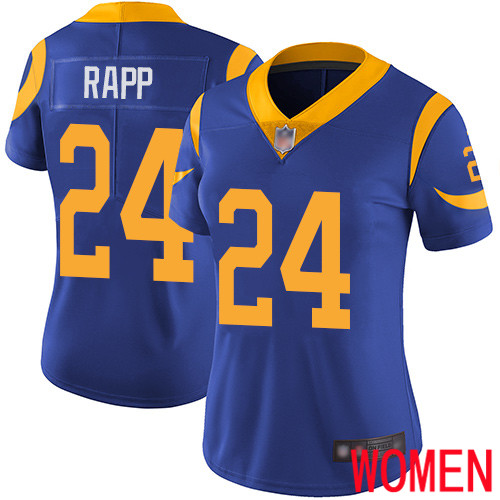 Los Angeles Rams Limited Royal Blue Women Taylor Rapp Alternate Jersey NFL Football 24 Vapor Untouchable